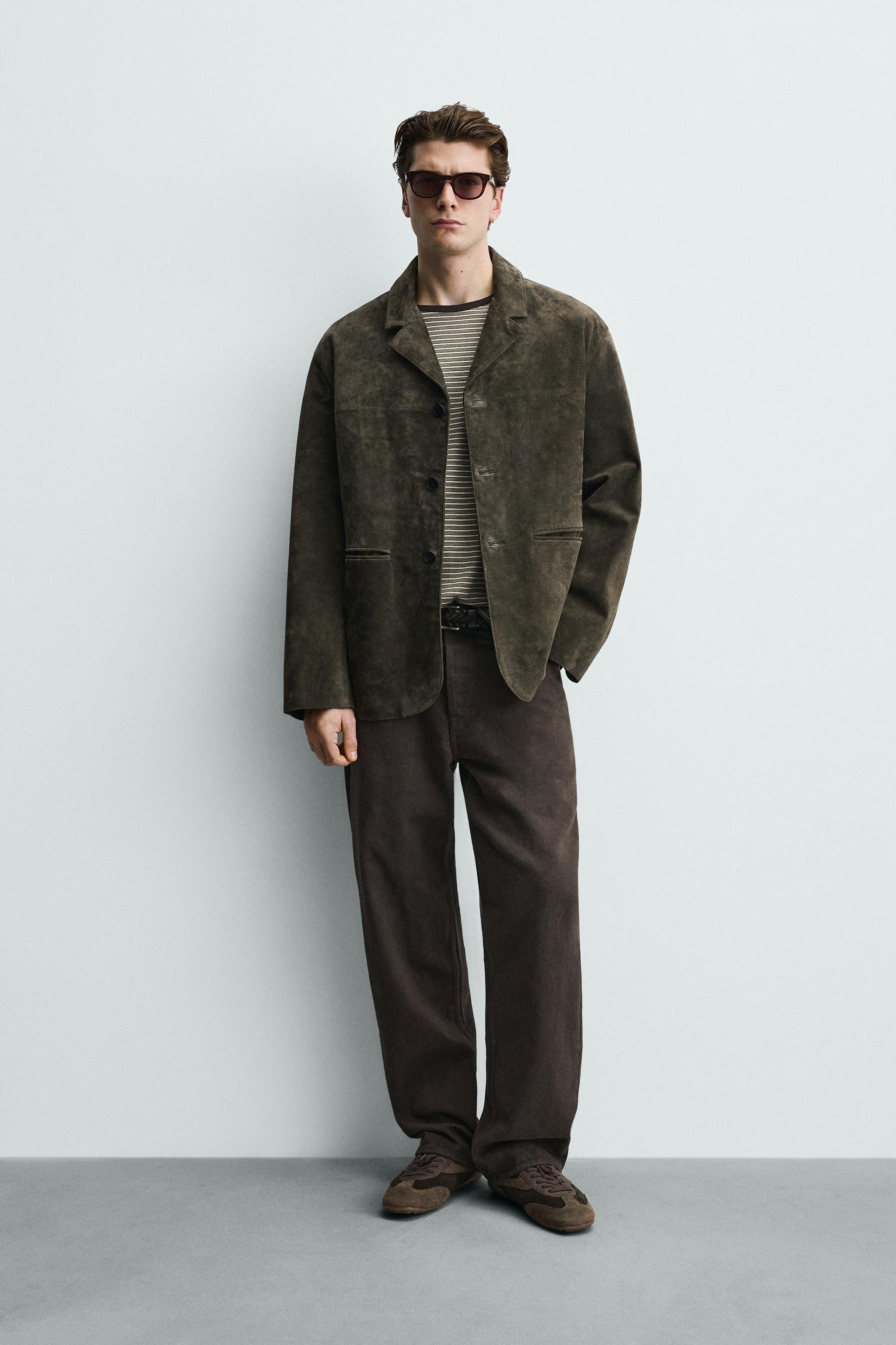 SUEDE LEATHER BLAZER
